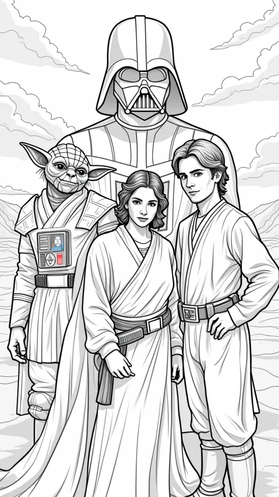 coloriages Star Wars gratuitement